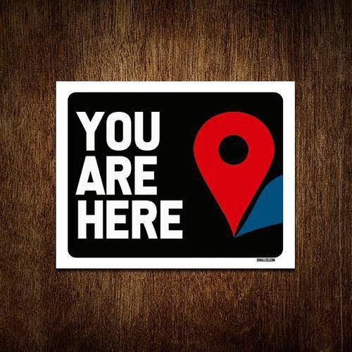 Imagem de Kit 10 Placas Decorativa - You Are Here