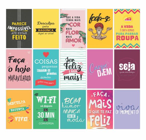 Imagem de Kit 10 placas decorativas mdf 3mm 18x28cm diversos