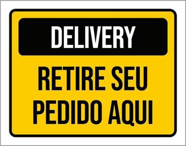 Imagem de Kit 10 Placas Delivery Retire Seu Pedido Aqui