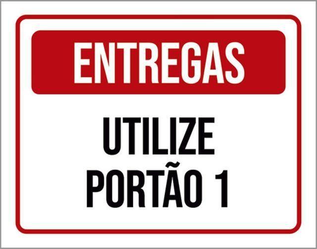 Imagem de Kit 10 Placas Entregas Utilize Portão 1 36X46