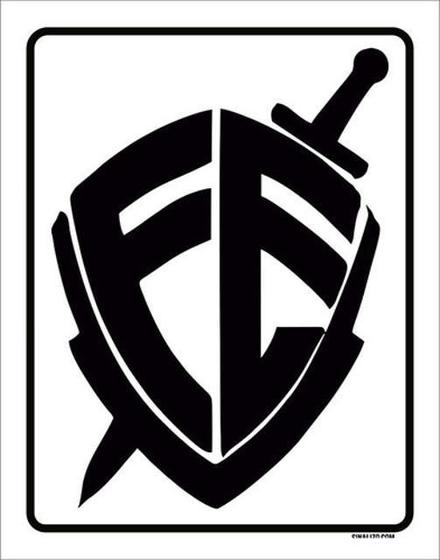 Imagem de Kit 10 Placas Escudo Fé 36X46