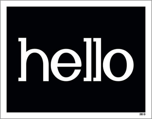 Imagem de Kit 10 Placas Hello 36X46