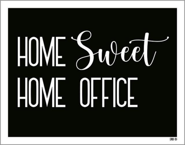 Imagem de Kit 10 Placas Home Sweet Home Office Horizontal 36X46