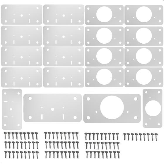 Kit 10 Placas Para Reparo De Porta Dobradiça Armário Mdf Rtg Menor preço em Kit 10 Placas Para Reparo De Porta Dobradiça Armário Mdf Rtg