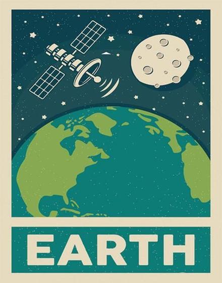 Imagem de Kit 10 Placas Planeta Earth 36X46