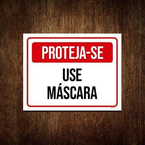 Imagem de Kit 10 Placas Proteja-Se Use Máscara