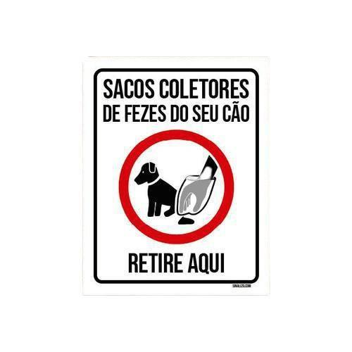 Imagem de Kit 10 Placas Sacos Coletores De Fezes Do Seu Cão Retire