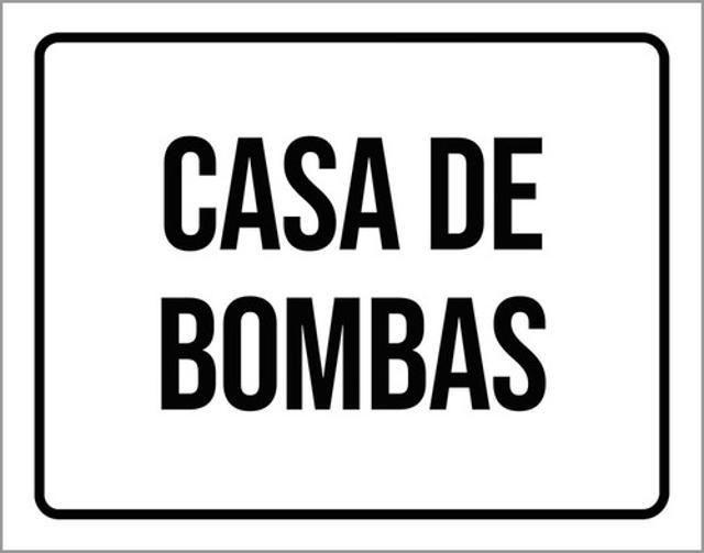 Imagem de Kit 10 Placas Setor Casa De Bombas 36X46