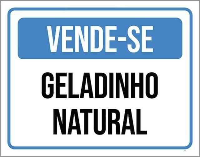 Imagem de Kit 10 Placas Vende-Se Geladinho Natural 36X46