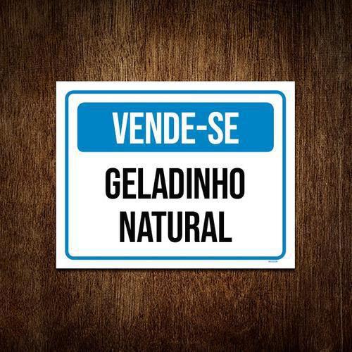 Imagem de Kit 10 Placas Vende-Se Geladinho Natural