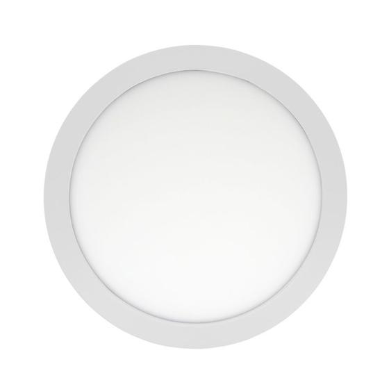 Imagem de Kit 10 plafon de led redondo sobrepor 24w 3000k branco quente bivolt galaxy