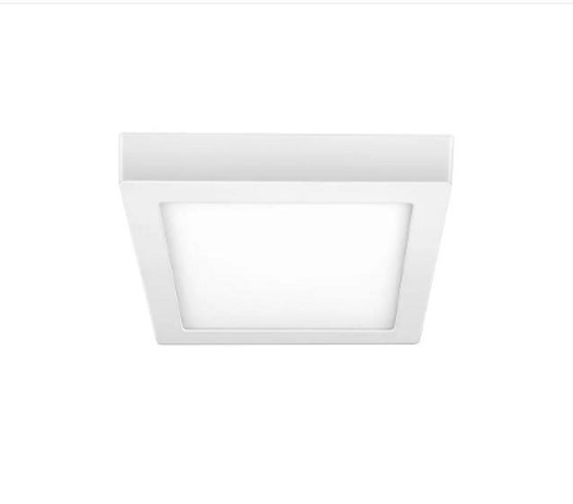 Imagem de Kit 10 Plafon Sobrepor Luminária Led Branco Frio 18W Quadrado