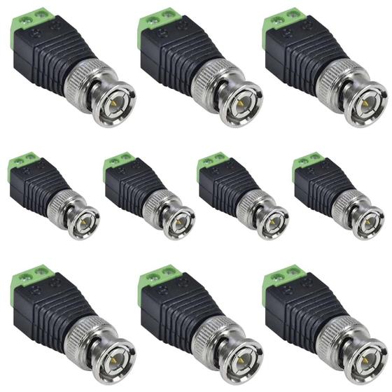 Imagem de Kit 10 Plug Conector Bnc Macho Borne Kre Cftv Camera Borne
