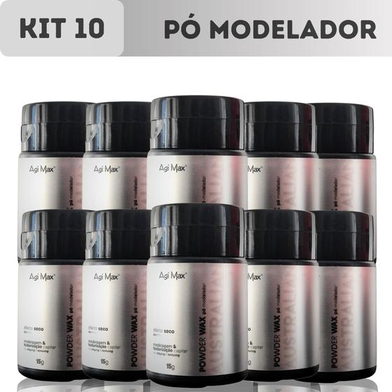 Imagem de Kit 10 Pó Modelador Matte Efeito Seco Australian Pó Soller 15g
