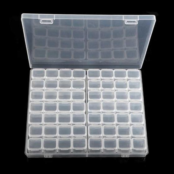 Imagem de Kit 10 porta comprimidos suplementos com 56 divisorias grande caixa de medicamentos