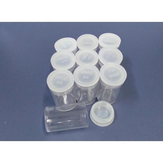 Kit 10 Pote Plástico 3,5cm x 2cm (10ml) Menor preço em Kit 10 Pote Plástico 3,5cm x 2cm (10ml)
