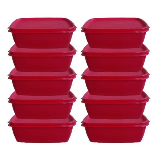 Imagem de Kit 10 Potes 1.150 Litros Vasilhas De Alimentos Mantimentos Marmita