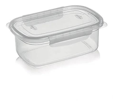 Menor preço em Kit 10 Potes Com Trava Hermético Marmita Saladas 460ml