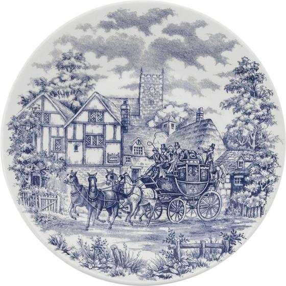 Imagem de Kit 10 Pratos de Sobremesa Biona Cena Inglesa Oxford Cerâmica 19cm