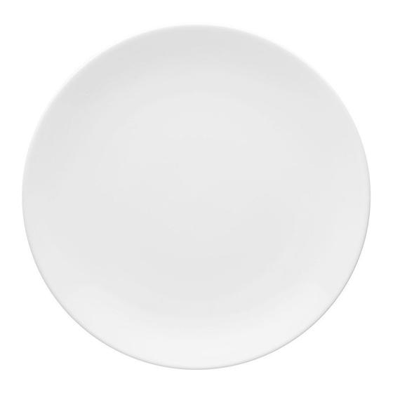 Kit 10 Pratos Rasos Coup White Oxford Porcelana 28cm Menor preço em Kit 10 Pratos Rasos Coup White Oxford Porcelana 28cm