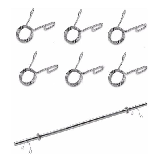 Kit 10 Presilhas Barra Grampo 3 Voltas 28.60 mm Menor preço em Kit 10 Presilhas Barra Grampo 3 Voltas 28.60 mm
