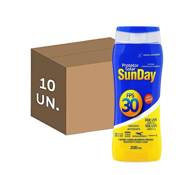 Imagem de Kit 10 Protetor Solar Sunday Fps 30 200ml.