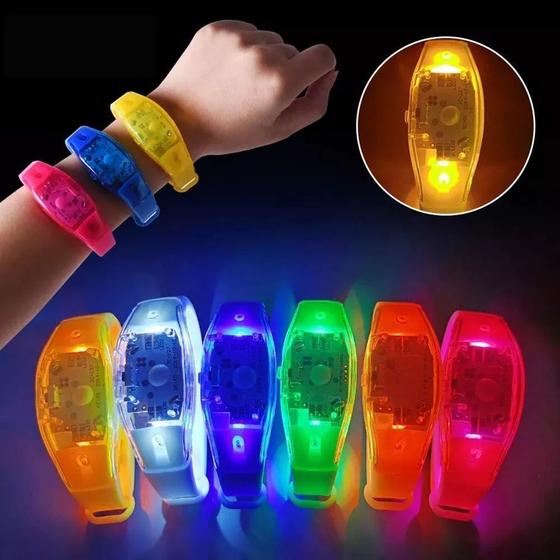 Kit 10 Pulseiras Led Hutz Pisca Com Música E Som Balada Neon Rave Menor preço em Kit 10 Pulseiras Led Hutz Pisca Com Música E Som Balada Neon Rave