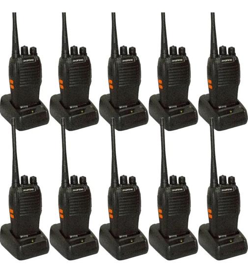 Imagem de Kit 10 Rádios Comunicador Vhf/uhf/ Baofeng 777s Walktalk