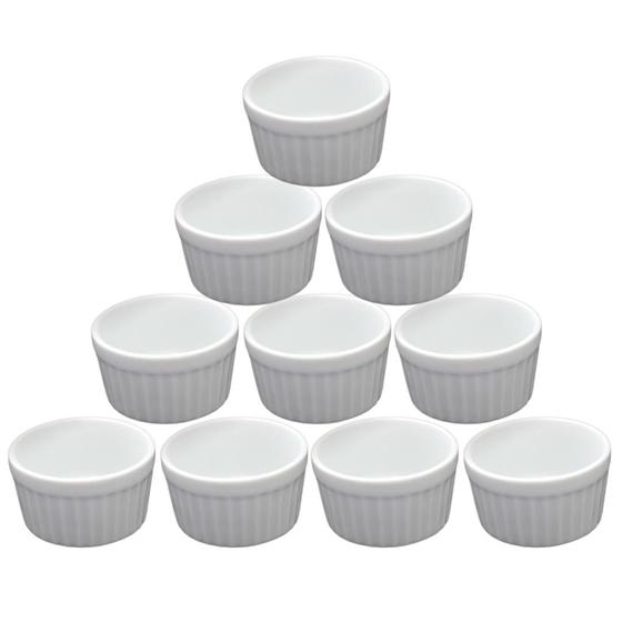 Imagem de Kit 10 Ramequim Mini Porta Molho Creme Brulee 40 Ml