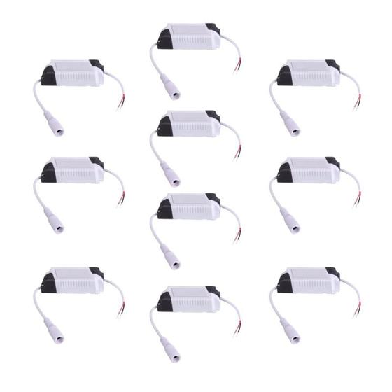 Kit 10 Reator Drive Fonte 12w A 18w Para Plafon Led Bivolt Menor preço em Kit 10 Reator Drive Fonte 12w A 18w Para Plafon Led Bivolt