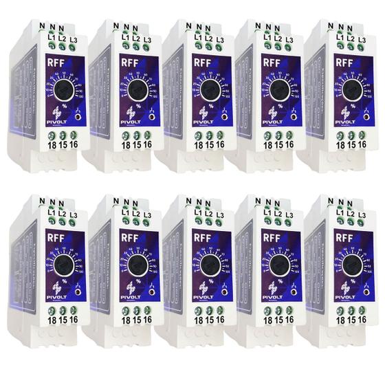 Imagem de Kit 10 Relés Falta De Fase Com Neutro (RFF) Pivolt