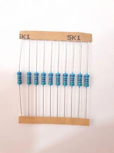 Imagem de Kit 10 Resistor De Precisão 5k1 1/2w