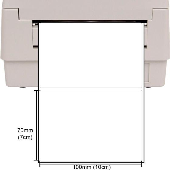 Imagem de Kit 10 Rolos Etiqueta Termica 100X70 Mm Zebra Argox Elgin