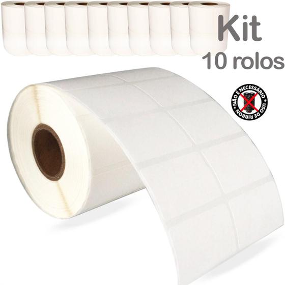 Imagem de Kit 10 Rolos Etiqueta Termica 40x25 At-4025 20.000