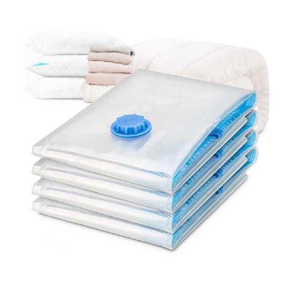 Kit 10 Sacos à Vácuo Organizador Guarda Roupas Edredom Cobertor e Casaco 50 x 60cm Menor preço em Kit 10 Sacos à Vácuo Organizador Guarda Roupas Edredom Cobertor e Casaco 50 x 60cm