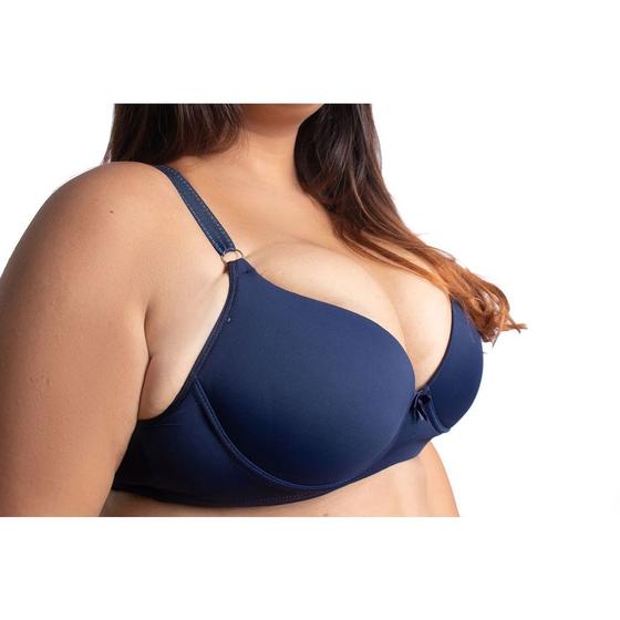 Imagem de Kit 10 Soutien Plus Size Básico Com Alças Reforçadas Com Bojo Lingerie Plus Atacado