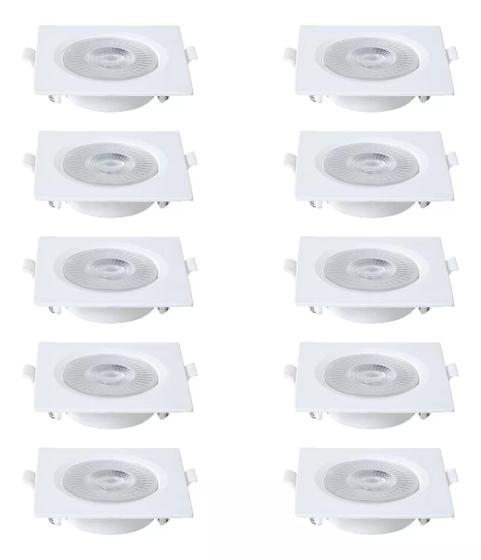 Kit 10 Spots 7w LED 3000k Branco Quente - Apollo Menor preço em Kit 10 Spots 7w LED 3000k Branco Quente - Apollo
