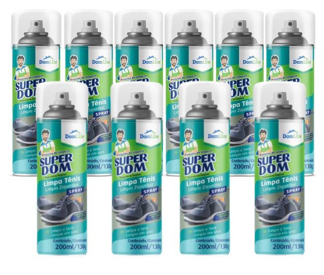 Imagem de Kit 10 Spray Limpa Tenis A Seco Domline 200Ml
