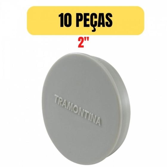 Imagem de Kit 10 tampao plastico para condulete multiplo 2 tramontina