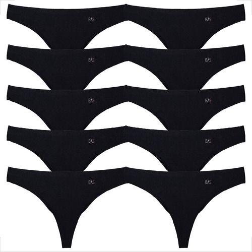Imagem de Kit 10 Tangas Fio Corte A Laser Feminina Moderna Atacado