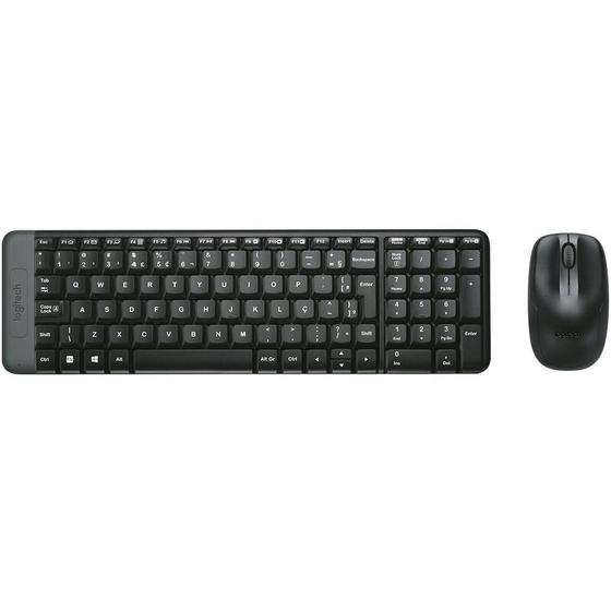 Imagem de Kit 10 Teclados e Mouses Logitech MK220 Sem Fio