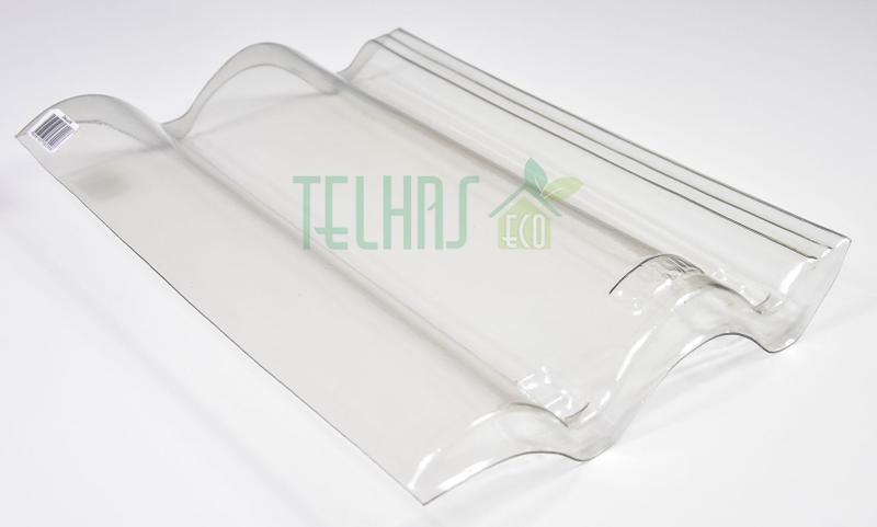 Imagem de Kit 10 Telha Transparente Coppo Venetto / Eurotop / Tegula 42,5x33 Thermo