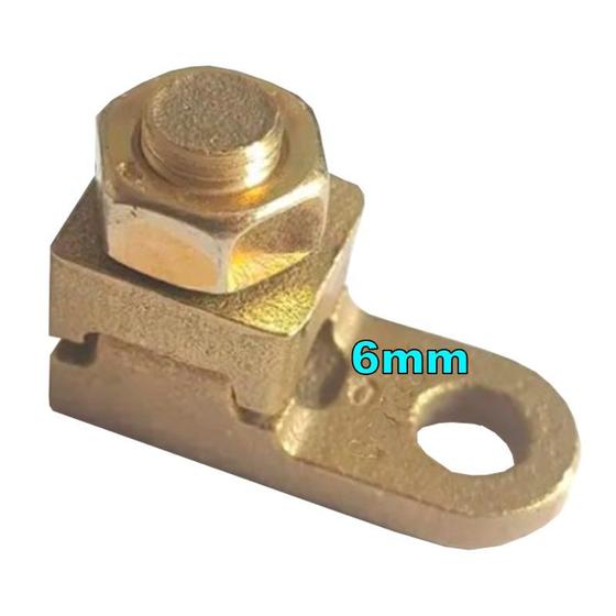 Imagem de Kit 10 Terminal Pressão Reforçado Sapata Botinha p/ Cabo 6mm