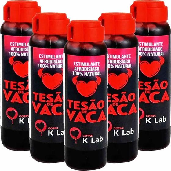 Imagem de Kit 10 tesão de vaca 10ml k-lab