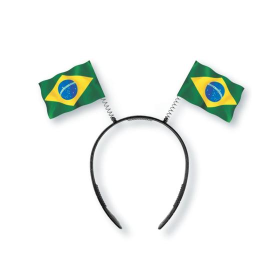 Imagem de Kit 10 Tiara Festa Copa Do Mundo Futebol Torcida Brasil