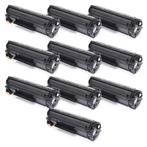 Imagem de Kit 10 Toner CE285A Para P1102w M1132 Compatível M1210 Ce285a cb435a cb436a 85a