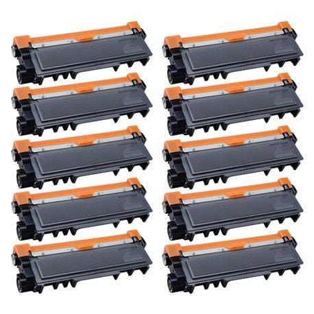 Imagem de KIT 10 Toner Compatível com TN2370 TN2340 TN660 Para Impressoras L2320D L2520 2360DW 2740Dw HLL2320D HLL2360DW