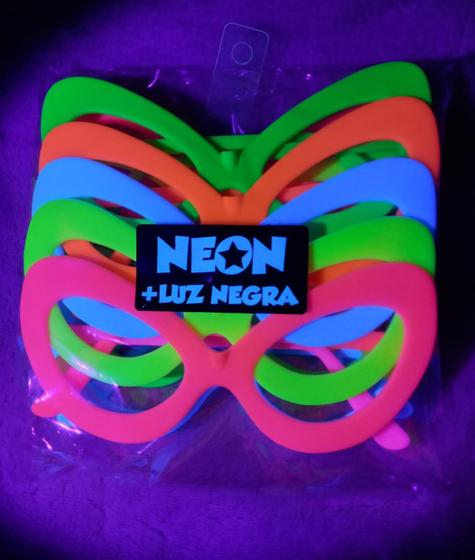 Imagem de Kit 10 unidades de óculos neon para festa balada