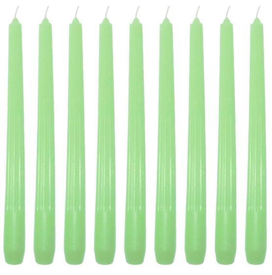 Imagem de Kit 10 Vela Riscada 25 Cm Verde Festa Decoração Comprida