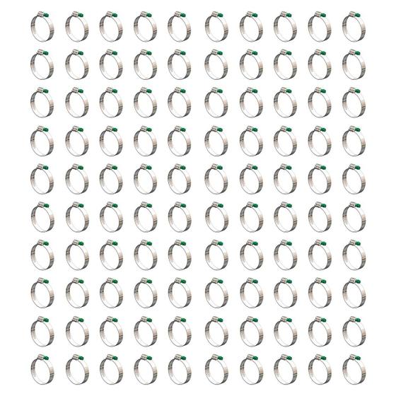 Imagem de Kit 100 Abraçadeira Rosca Sem Fim Aço Carbono Fita 14mm 70x89mm 2.3/4x3.1/2" Suprens